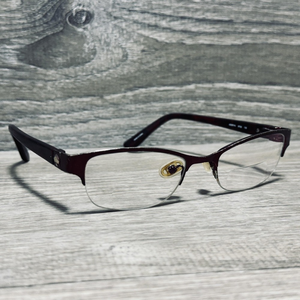 Kate Spade New York Aderyn Eyeglass Frames Only Womens‎ 48-18-135 Red Half Rim